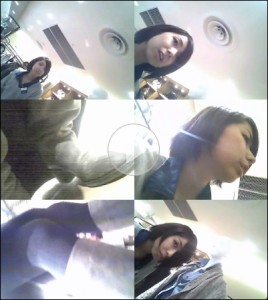 美人店員Pチラ逆さ撮り！ロイドさんの 働くお姉さん FILE203 「黒タイツしゃがみ」