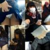 上品で可愛い賢そうなメガネJKの純白サテンパンティ盗撮動画